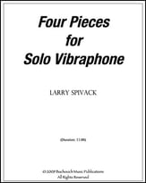 FOUR PIECES FOR SOLO VIBRAPHONE cover
